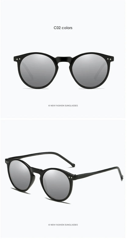 2025 Polarized Retro Round Sunglasses for Men & Women - Designer Vintage UV400 Goggles & Sun Glasses
