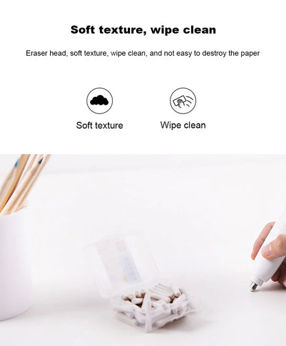 Deli Electric Eraser with Refills – 2.5/5mm Kawaii Kneaded Erasers for Pencils, Office, School & Art Supplies