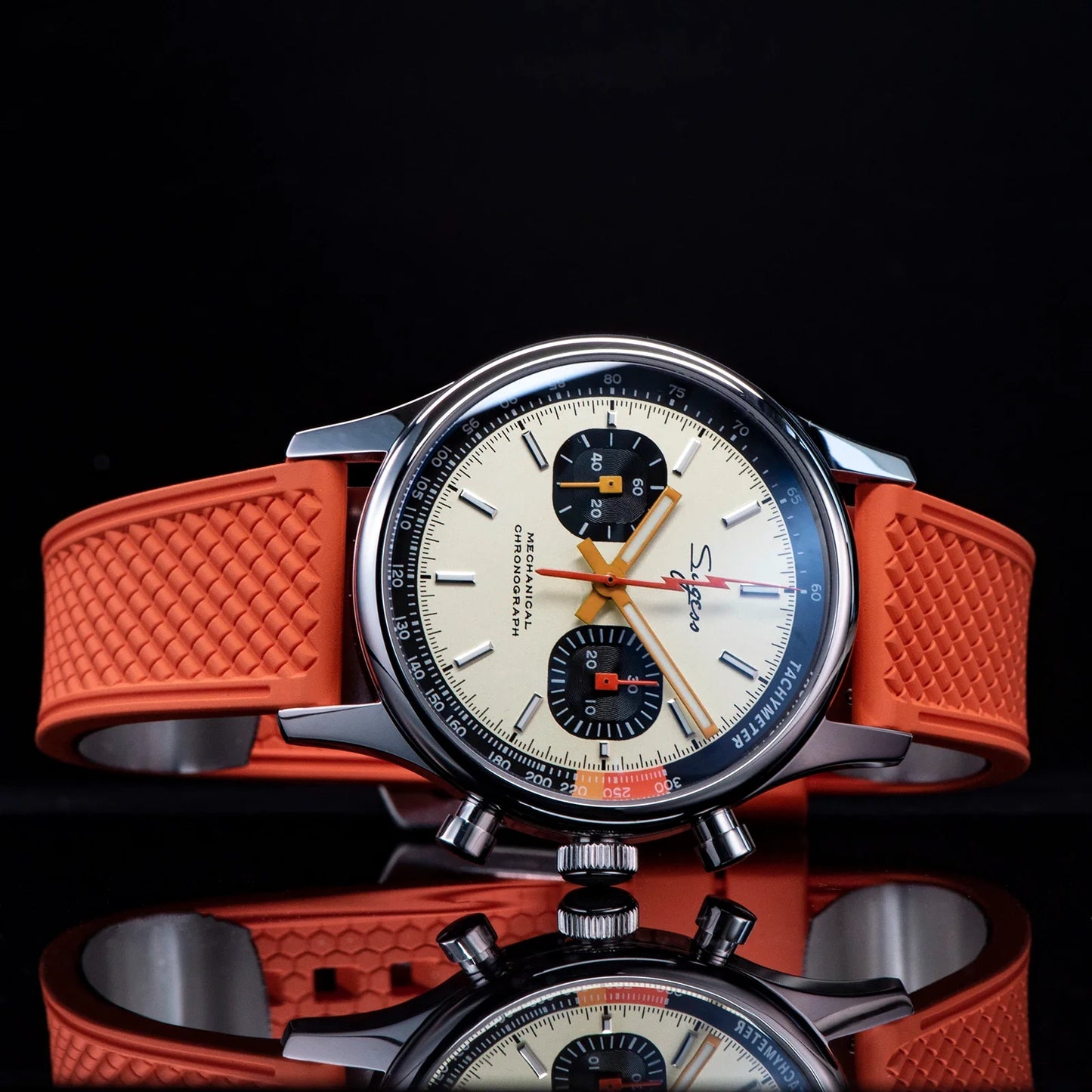 Sugess ST19 Pilot Chronograph Watch – Mechanical Racing 1963 Limited Edition, Sapphire Crystal, Military Style