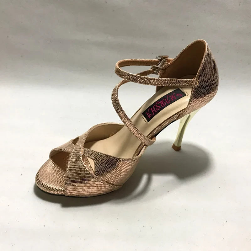 Argentina Tango Dance Shoes - Leather Sole Party & Wedding Shoes T6226C-LGL