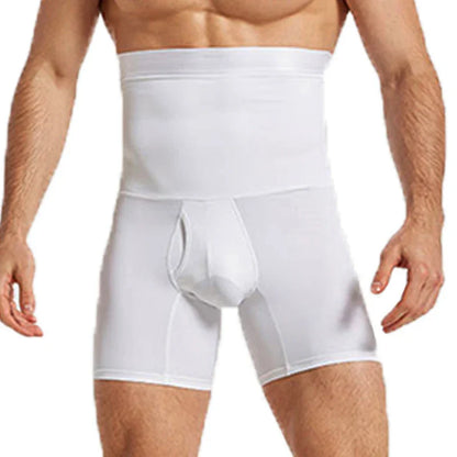 Men's Slimming Waist Trainer - High Waist Compression Body Shaper Underwear for Abdomen and Belly Control Shorts