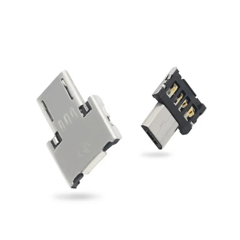 OTG Micro USB Type-C Adapter – USB-C Male to USB 2.0 Female Data Connector for MacBook, Samsung, Xiaomi, Huawei Android Phones
