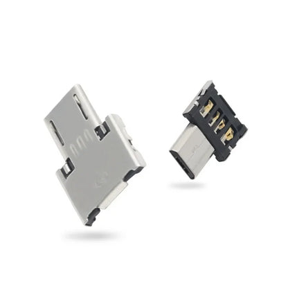 OTG Micro USB Type-C Adapter – USB-C Male to USB 2.0 Female Data Connector for MacBook, Samsung, Xiaomi, Huawei Android Phones