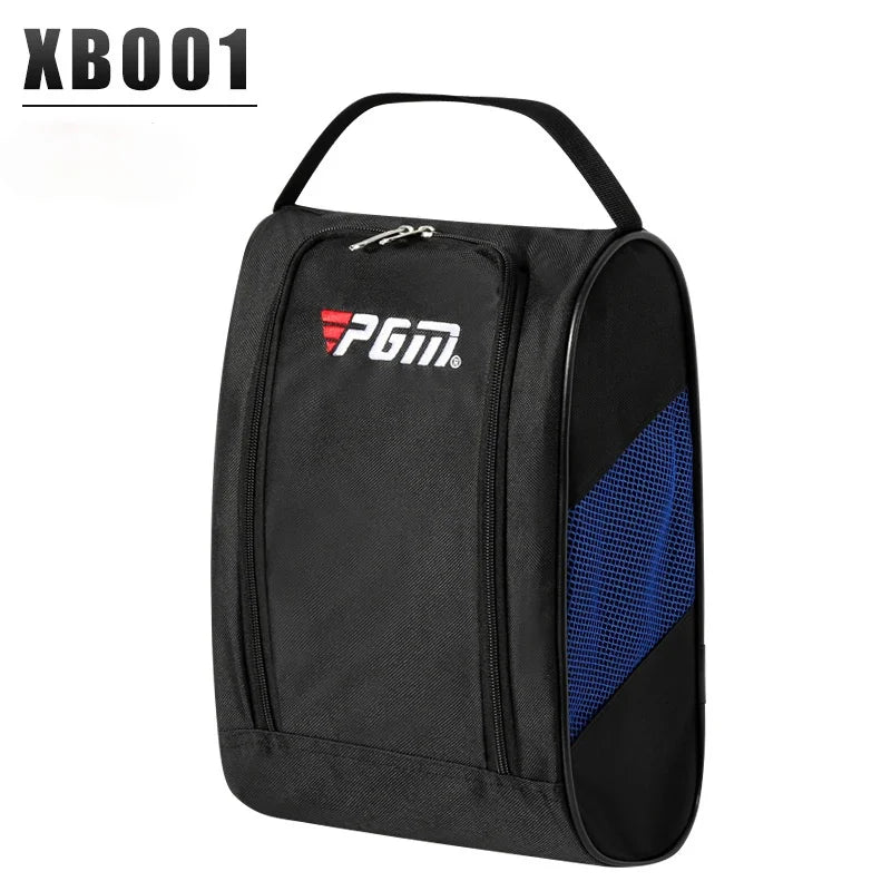 PGM Portable Mini Golf Shoe Bag – Lightweight Nylon Carrier & Golf Ball Holder Pouch with Tee Storage for Sports Accessories
