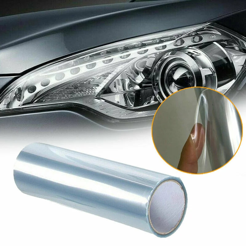 30x120cm Clear Light Covering Film - Car Tint for Headlights, Taillights, Fog Lights, and Rear Lamps, Vinyl Film Sticker Decal