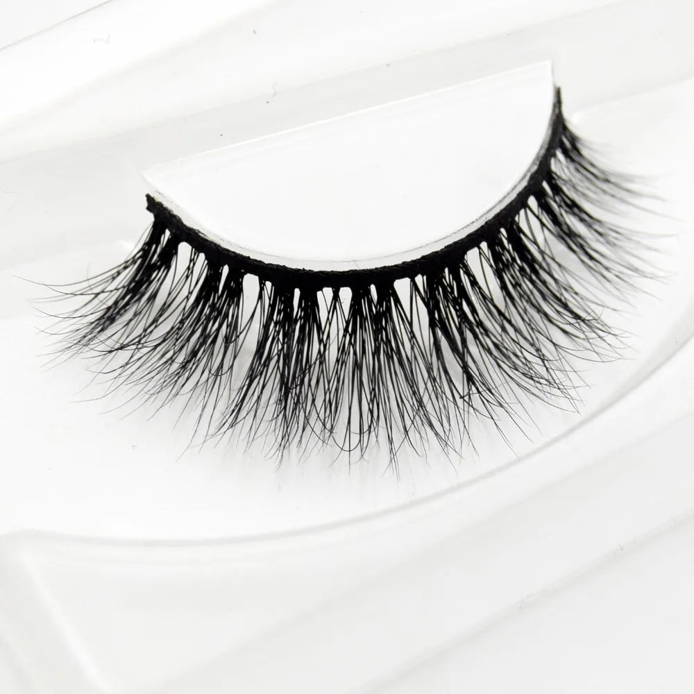 Visofree 3D Mink Eyelashes – Thick Handmade Full Strip Cruelty-Free False Lashes for Makeup M56