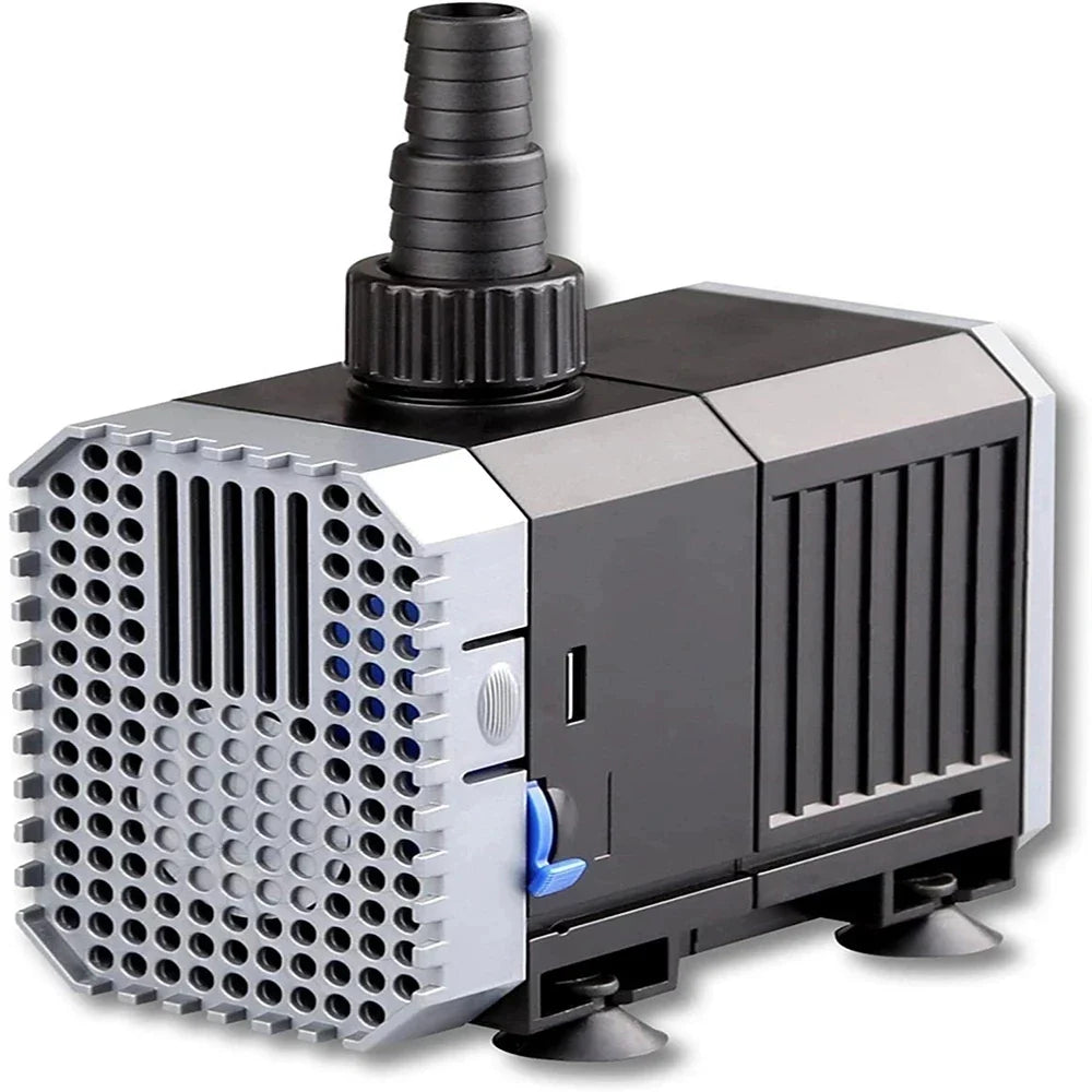Ultra-Quiet Submersible Aquarium Water Pump - Adjustable 1500-5000L/h for Fish Tanks, Fountains & Ponds