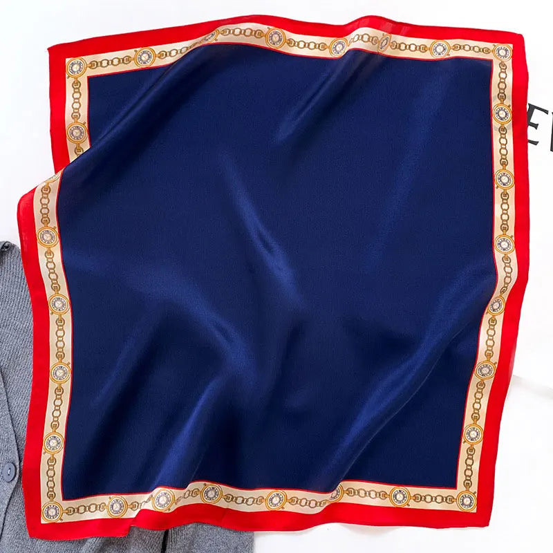 New 2024 Pashmina Scarf – 100% Mulberry Silk Small Shawl, Summer Beach Poncho, Women’s Hijab, Bandana & Kerchief 53x53cm