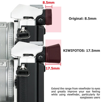 Camera Eyecup Viewfinder for Olympus OM System – Fits OM-5, OM-D E-M5 Mark III/II & E-M10 Mark III/II, Replacement for EP-16/EP-15