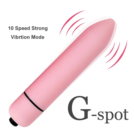 10-Speed Bullet Vibrator AV Stick – Mini G-Spot & Clitoris Stimulator, Dildo Sex Toy for Women