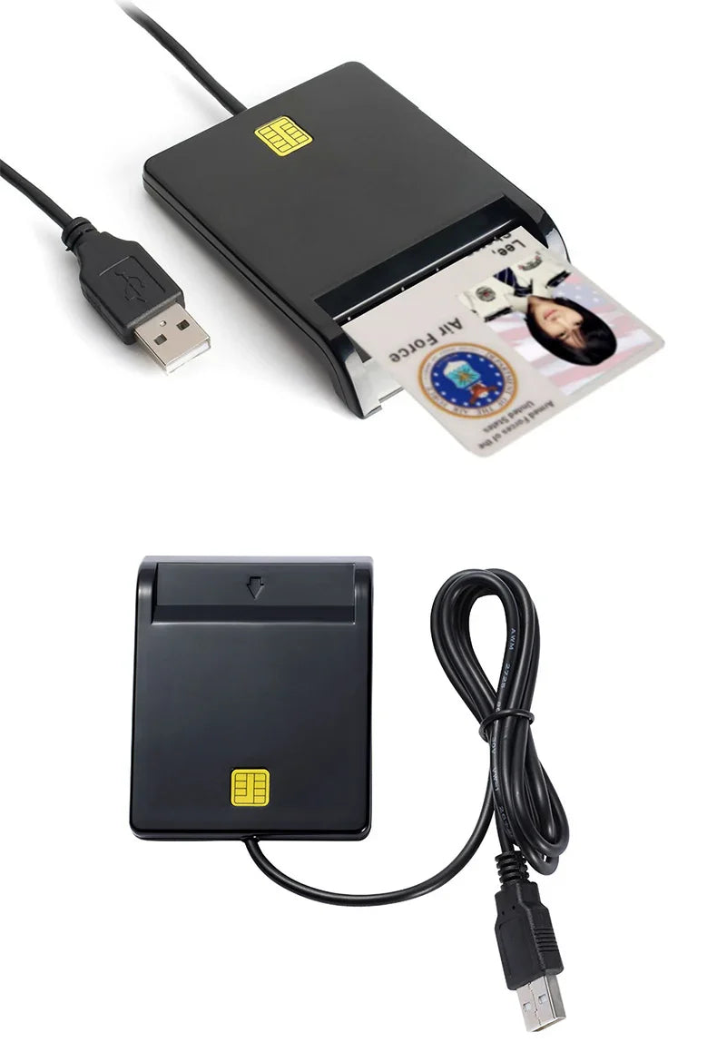 UTHAI X02 USB SIM Smart Card Reader – Bank Card IC/ID EMV SD TF MMC USB-CCID ISO 7816 Compatible with Windows & Linux