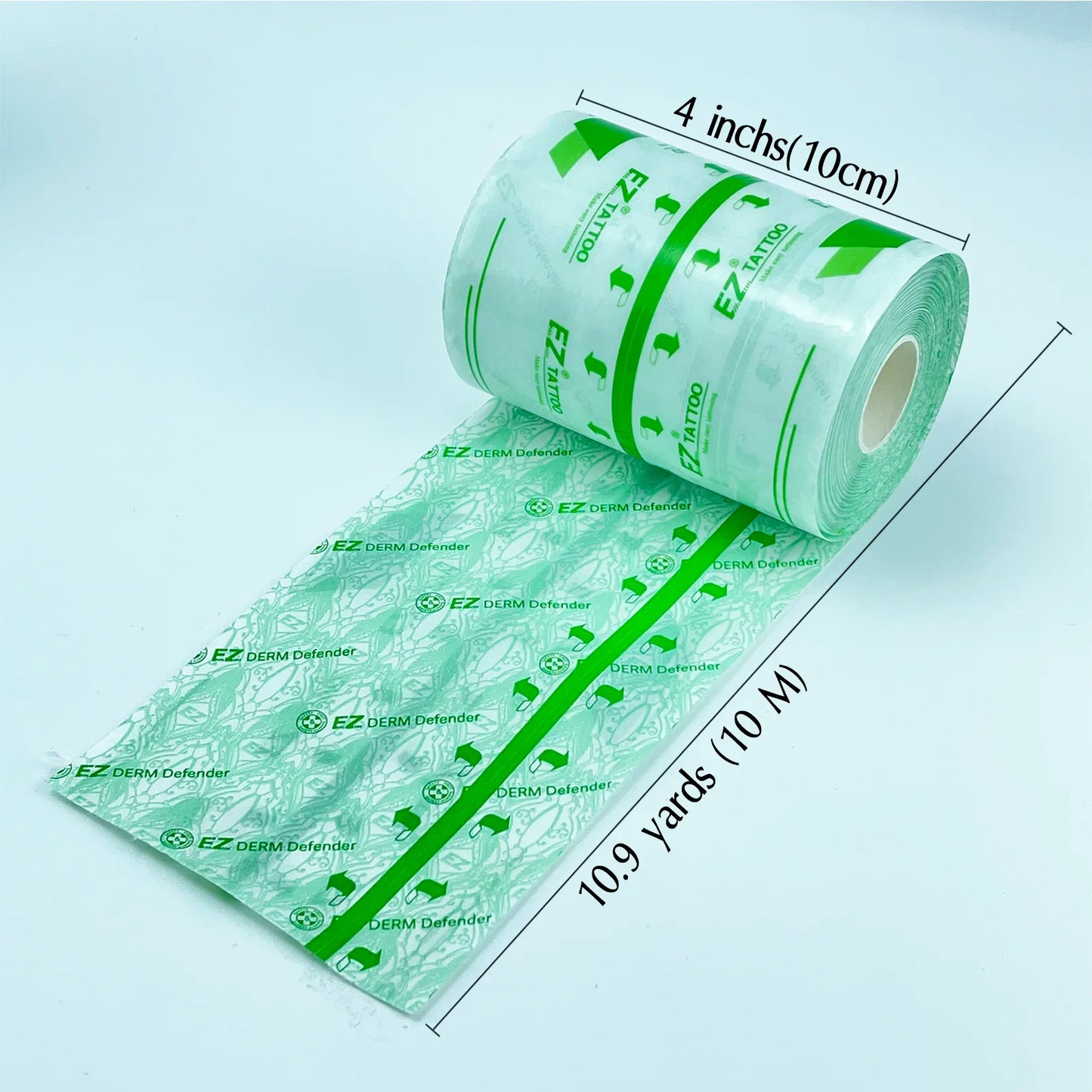 EZ Premium Derm Defender – Waterproof Clear Adhesive Tattoo Aftercare Protective Film
