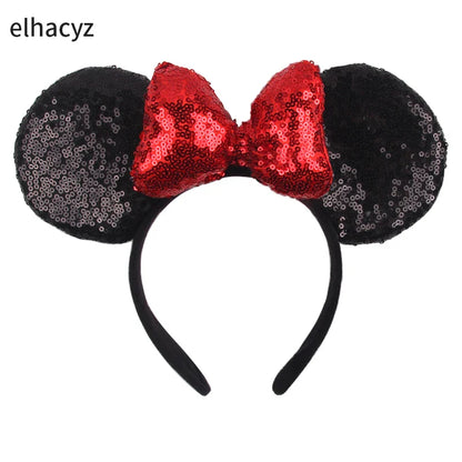 Big Classic Polka Dot Bow Minnie Mouse Ears Headband – Festival & Party Hairband for Women & Girls, Disney Trip Accessories