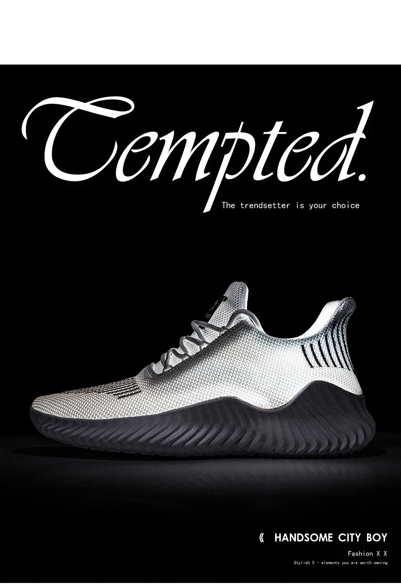 Men's White Sneakers – Casual Walking & Running Shoes, Plus Size 49, Tennis Masculino