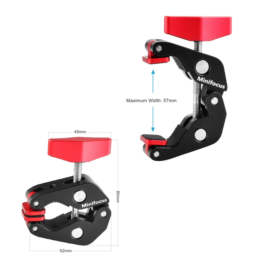 Upgraded 11" Adjustable Friction Articulating Magic Arm for DSLR, Monitor, Flash, LED Video Light, Vlog Cage, Tripod, Gimbal
