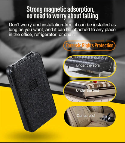 8-64GB Digital Voice Recorder – Hidden Sound-Activated Espia Dictaphone with Magnet, Long-Distance Recording, MP3 & U-Disk