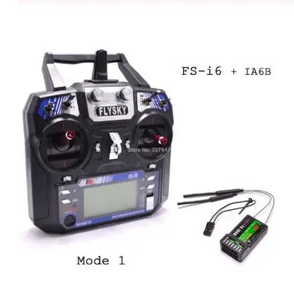 Flysky FS-i6 2.4G 6CH RC Transmitter Controller – FS-iA6 Receiver for Helicopter, Plane, Quadcopter & Glider