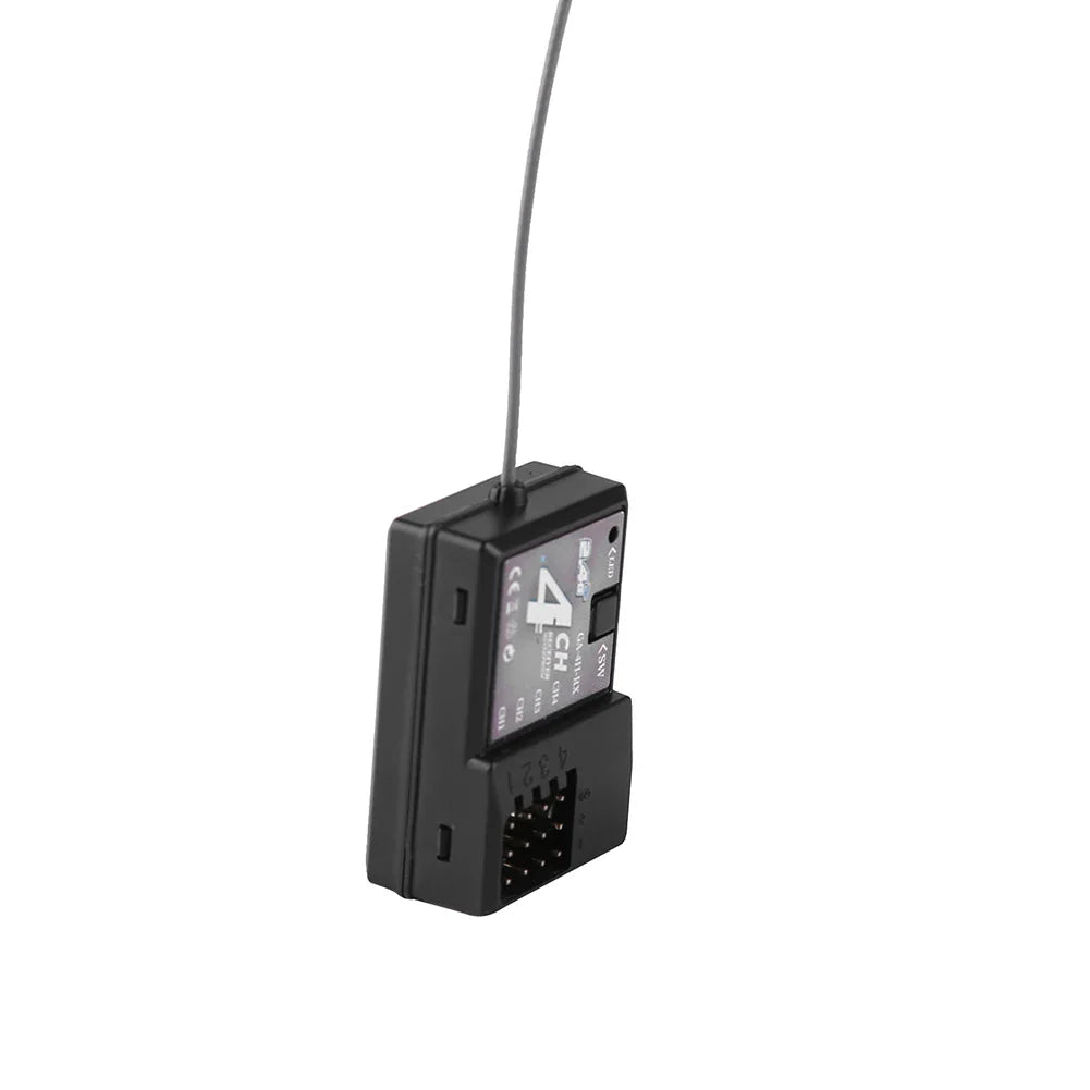TX4 2.4GHz 4CH Radio Transmitter Controller with Receiver for RC Car and Boat Remote Control System