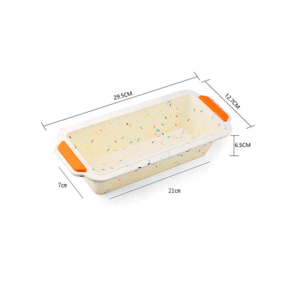 FAIS DU Rectangular Silicone Bread Pan — Non-Stick Toast & Cake Mold, Long Square Bakeware Tray