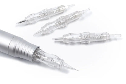 Biomaser 10PCS Revolution Tattoo Needles – 1R, 2R, 3R, 5R Permanent Makeup Cartridge for Eyebrow Tattoo Machines