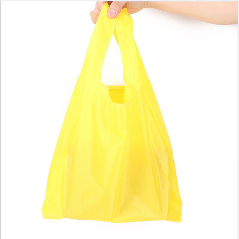 Eco-Friendly Reusable Shopping Bag — Foldable Shoulder Grocery & Market Tote for Supermarket and Everyday Use