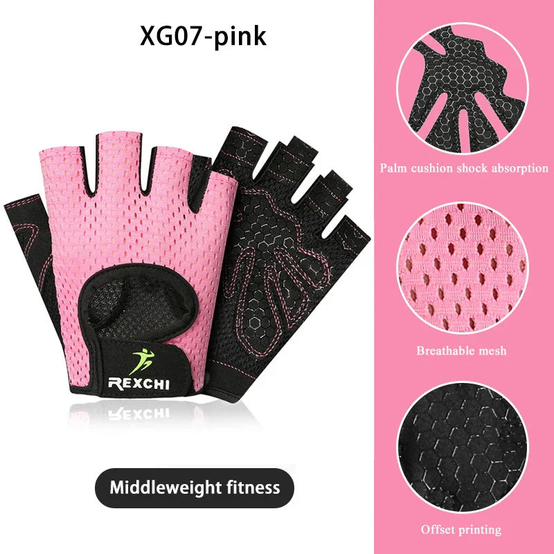 Gym Fitness Gloves – Half Finger Weight Lifting & Training Gloves for Men & Women, Workout Hand Protection