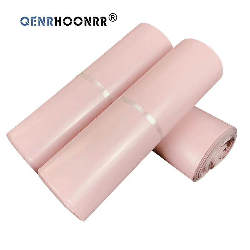 10PCS Light Pink Poly Mailers – Self-Adhesive Shipping & Mailing Envelopes, Postal & Courier Storage Bags