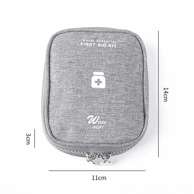 Mini Portable Medicine Storage Bag — Travel First Aid Organizer for Camping, Emergency, and Survival, Pill Case