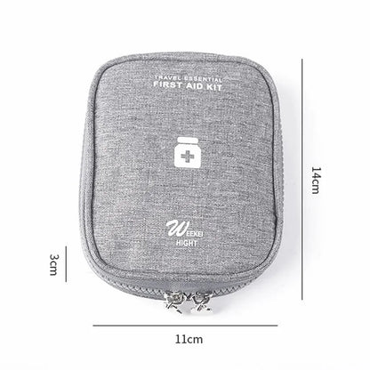 Mini Portable Medicine Storage Bag — Travel First Aid Organizer for Camping, Emergency, and Survival, Pill Case