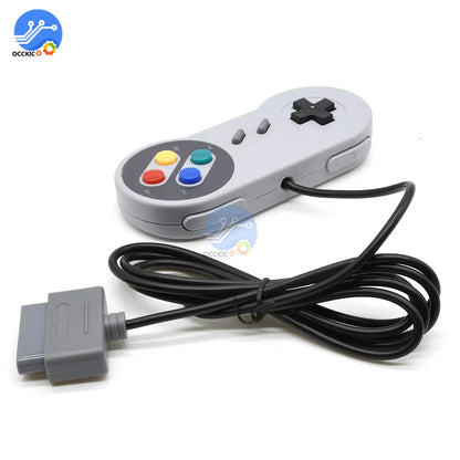 16-Bit SNES Game Controller – ABS Joystick Gamepad for Super Nintendo System Retro Console Gaming
