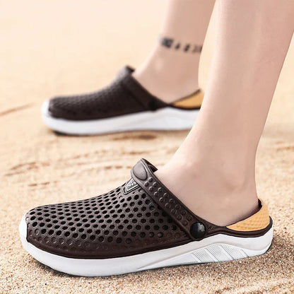Unisex Fashion Beach Sandals – Waterproof Anti-Slip Flip Flops with Thick Sole for Men & Women