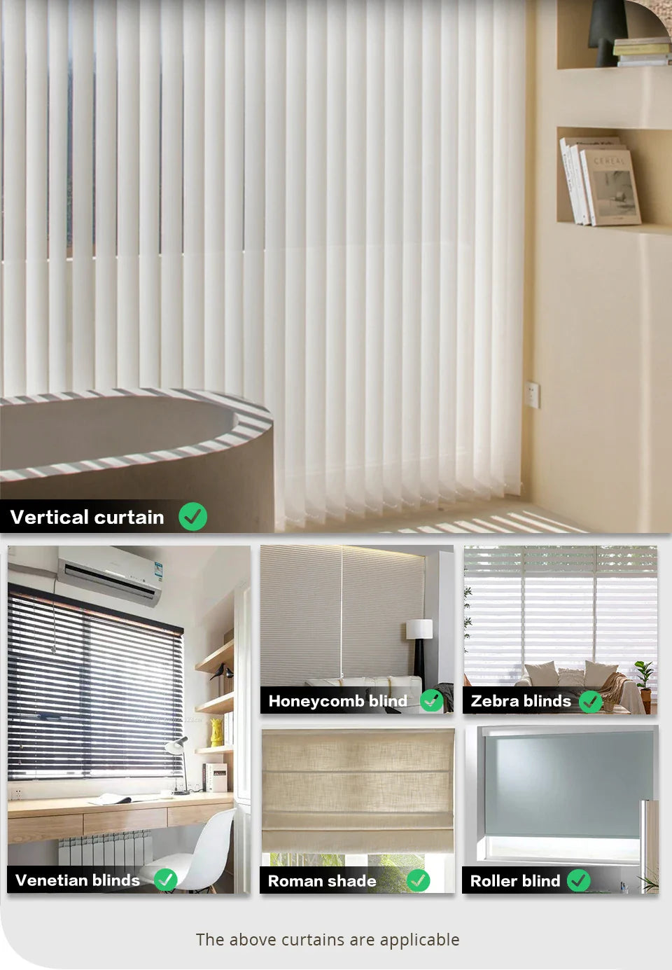 Zemismart Zigbee Smart Roller Shade Driver – Battery-Powered Electric Blinds Motor, Compatible with Tuya, Alexa, Google Home & Yandex Voice