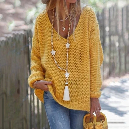 Wooden Bead Tassel Long Necklace - Bohemian Summer Beach Sweater Chain for Women | Mother's Day Gift