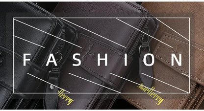 New Business Men’s Wallet — High-Quality PU Leather Zipper Card & Coin Holder, Vintage Male Purse