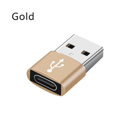USB 3.0 to USB-C 3.1 Adapter – Mini Hi-Speed Type-C Female to USB-A Male Converter for Fast Charging & Data Sync OTG