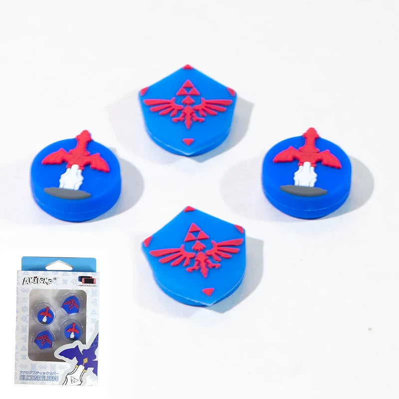 Soft Thumb Stick Grip Caps – Joystick Covers for Switch OLED, NS Lite, Skyward Sword & Monster Hunter Rise Joy-Cons