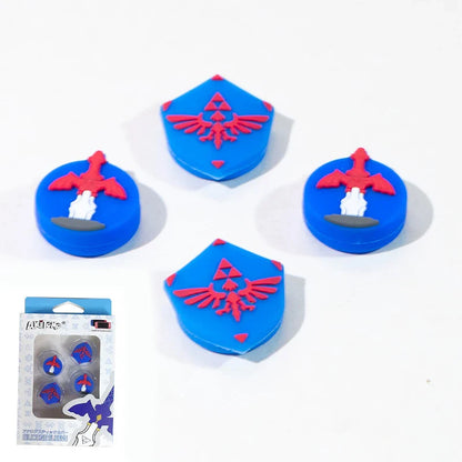 Soft Thumb Stick Grip Caps – Joystick Covers for Switch OLED, NS Lite, Skyward Sword & Monster Hunter Rise Joy-Cons