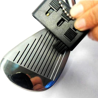3 in 1 Golf Club Brush – Retractable Groove Cleaner, Pocket Tool for Clubs, Balls & Divots