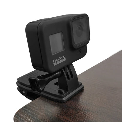 360° Rotary Hat Belt Backpack Clip – Camera Mount Clamp for GoPro Hero 2/3/3+/4/4 Session Skiing Action Accessories