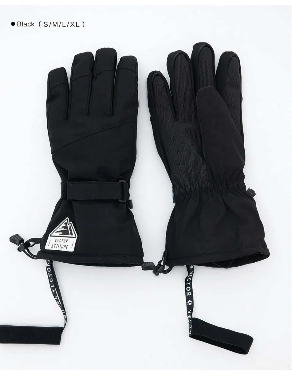 2-in-1 Extra Thick Ski Gloves – Waterproof, Windproof Winter Mittens for Men & Women