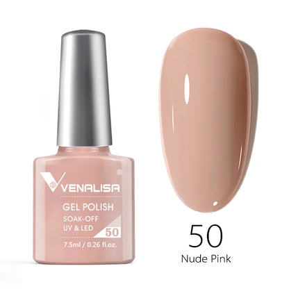 VENALISA 7.5ml HEMA-Free Nail Gel Polish – VIP4 Semi-Permanent Soak-Off UV/LED Gel Varnish, Full Coverage Nail Lacquer