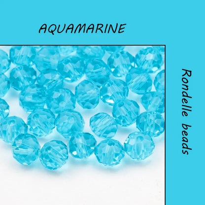 300PCS 4mm Round Crystal Glass Beads Set – Colorful Spacer Beads for Bracelet Jewelry Making & DIY Crafts (Buy 1 Get 1 Free)