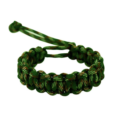 Adjustable Survival 550 Paracord Bracelet - Emergency Parachute Cord, Ideal for Camping, Hiking & Outdoor Adventures