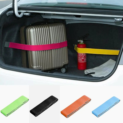 Creative Car Trunk Storage Hook and Loop Straps - Strong Adhesion, Anti-drop Magic Stickers for Solid Color Baggage Debris Organization