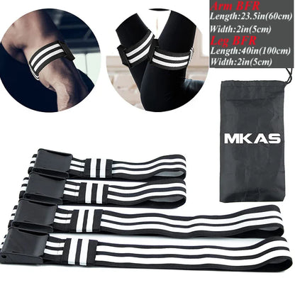 BFR Blood Flow Restriction Bands – Gym Fitness Training Straps for Arms & Legs, Muscle Growth, Bodybuilding & Weightlifting Occlusion Bands