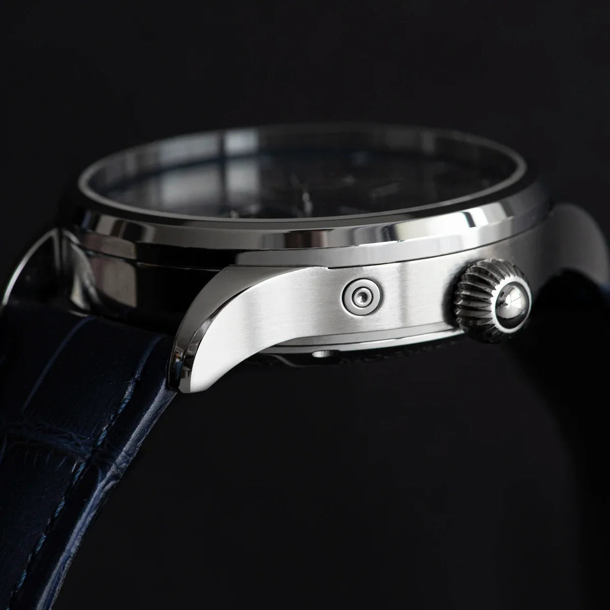 Sugess Origin ST2528 Mechanical Watch – Men's Luxury Moonphase Wristwatch with Real Blue Stone Dial & Stainless Steel Case