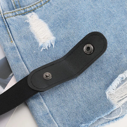No Buckle Stretch Elastic Waist Belt - Buckle-Free Belt for Jeans, Pants, Dresses - No Bulge, No Hassle Waist Belt for Women/Men
