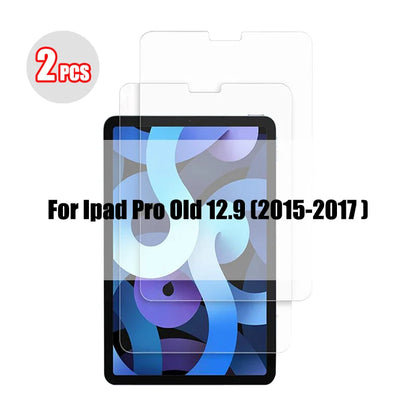 2PCS Tempered Glass Screen Protector for iPad Pro 11/12.9, Air 4/3/2, Mini 6/5/4/3 (2021/2024 Models)