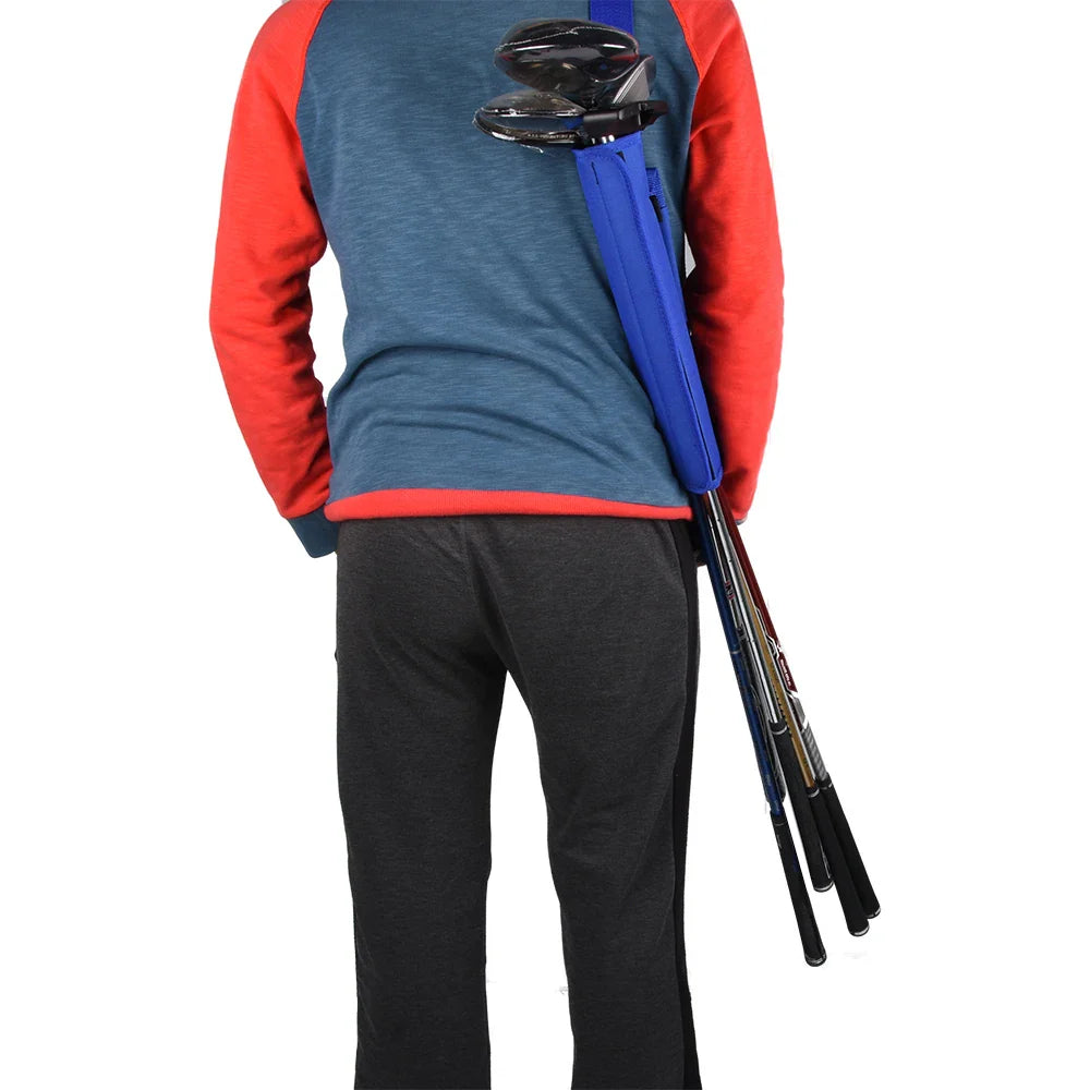 Mini Portable Nylon Golf Club Bag – Simple Golf Gun Carrier with Adjustable Shoulder Straps, Travel & Training Case