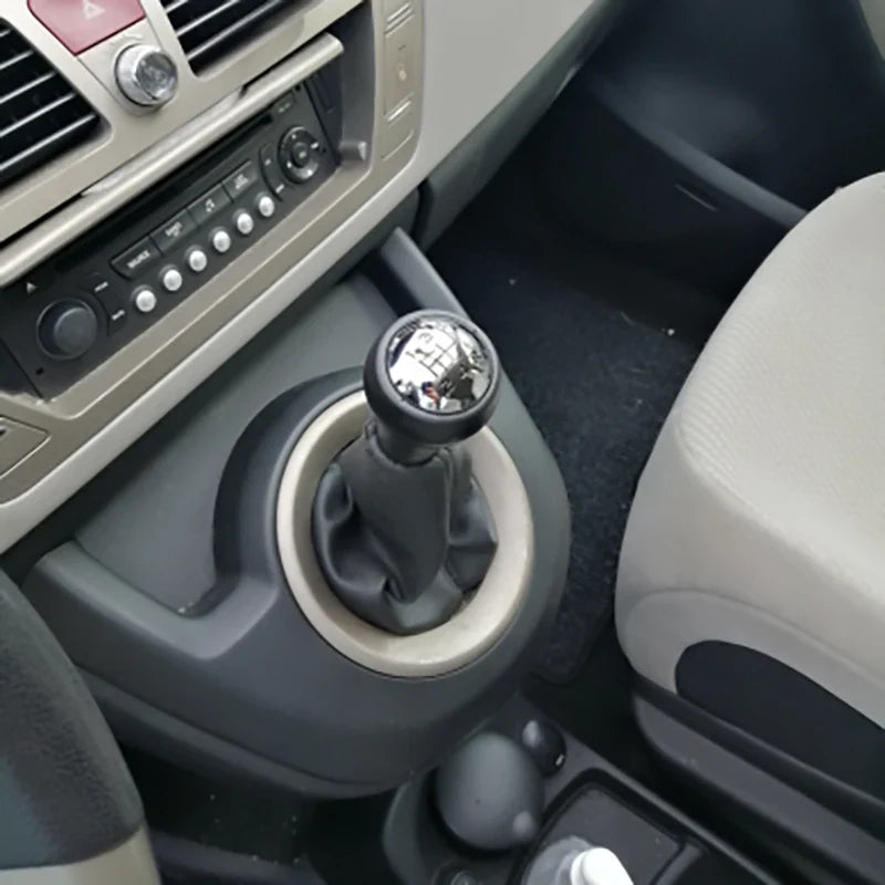 Upgrade Your Drive: 5-Speed Gear Stick Shift Knob Lever Pen Adapter Replacement - Compatible with Peugeot 206, 207, 307, 308, 407 & Citroen C4 Picasso, Berlingo 2009